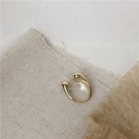 Commute Geometric Copper Plating Gold Plated Open Ring sku image 1