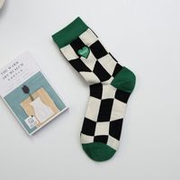 Unisex Sports Solid Color Cotton Printing Crew Socks A Pair sku image 19