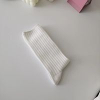 Unisex Sports Solid Color Cotton Printing Crew Socks A Pair sku image 6