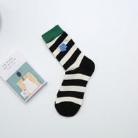 Unisex Sports Solid Color Cotton Printing Crew Socks A Pair sku image 17