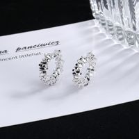 Wholesale Jewelry 1 Piece Simple Style Solid Color Alloy Silver Plated Earrings main image 5