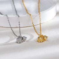 Simple Style Flower Copper Plating Gold Plated Pendant Necklace main image 4