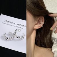 Wholesale Jewelry 1 Piece Simple Style Solid Color Alloy Silver Plated Earrings main image 1