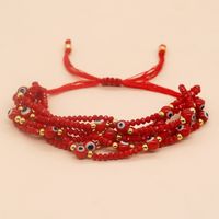 Retro Devil's Eye Beaded Crystal Layered Unisex Bracelets sku image 4