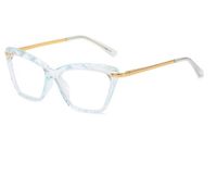 Simple Style Color Block Crystal Square Frameless Optical Glasses sku image 7
