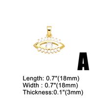 1 Piece Copper Zircon Devil'S Eye Key INS Style main image 5