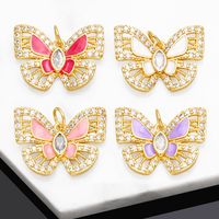 1 Piece Copper Zircon Butterfly Korean Style main image 1