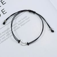 Simple Style Star Moon Alloy Plating Hollow Out Silver Plated Unisex Bracelets main image 3