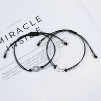 Simple Style Star Moon Alloy Plating Hollow Out Silver Plated Unisex Bracelets main image 1