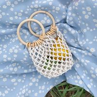 Women's Small Spring&summer Straw Streetwear Handbag Bucket Bag sku image 1