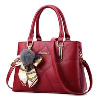 Women's Large All Seasons Pu Leather Vintage Style Handbag sku image 1