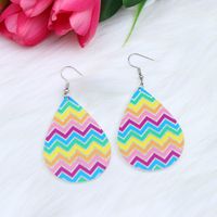 Wholesale Jewelry 1 Pair Cute Cross Heart Shape Arylic Earrings sku image 4