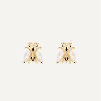 1 Pair Novelty Animal Sterling Silver Plating Inlay Zircon Ear Studs main image 6
