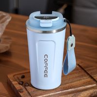Fashion Solid Color Stainless Steel Thermos Cup sku image 7