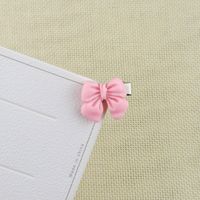 Sweet Heart Shape Flower Bow Knot Plastic Hair Clip 1 Piece sku image 2