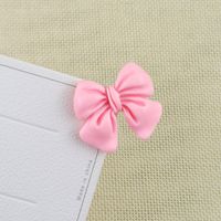 Sweet Heart Shape Flower Bow Knot Plastic Hair Clip 1 Piece sku image 4