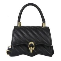 Women's Pu Leather Solid Color Elegant Square Flip Cover Shoulder Bag Handbag Crossbody Bag sku image 5