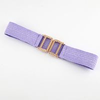 Ethnic Style Solid Color Plastic Straw Woven Belt Women's Woven Belts main image 2