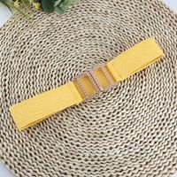 Ethnic Style Solid Color Plastic Straw Woven Belt Women's Woven Belts sku image 4