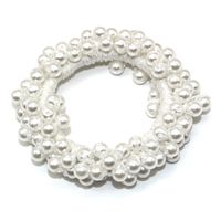 Simple Style Solid Color Imitation Pearl Beaded Hair Tie sku image 2