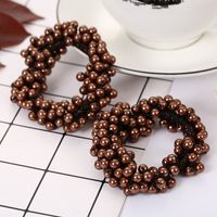Simple Style Solid Color Imitation Pearl Beaded Hair Tie main image 5