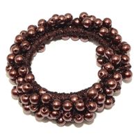 Simple Style Solid Color Imitation Pearl Beaded Hair Tie sku image 4