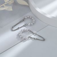 1 Piece Elegant Simple Style Tassel Copper Inlay Artificial Pearls Gold Plated Silver Plated Ear Clips main image 3