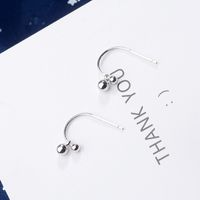 1 Pair Simple Style Solid Color Copper Ear Studs main image 2