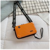 Women's Mini Pvc Solid Color Streetwear Square Zipper Crossbody Bag sku image 7
