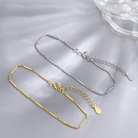 Simple Style Geometric Sterling Silver Plating Gold Plated Silver Plated Bracelets main image 1