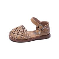 Girl's Basic Solid Color Round Toe Casual Sandals sku image 8
