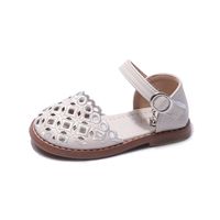 Girl's Basic Solid Color Round Toe Casual Sandals main image 4