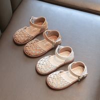 Girl's Basic Solid Color Round Toe Casual Sandals main image 1
