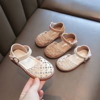 Girl's Basic Solid Color Round Toe Casual Sandals main image 3
