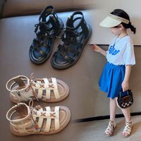 Women's British Style Solid Color Open Toe Beach Sandals main image 3