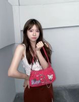 Women's Small All Seasons Pu Leather Solid Color Streetwear Square Zipper Shoulder Bag main image 2