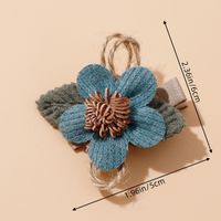 Sweet Flower Knit Hair Clip main image 3