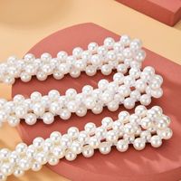 Sweet Bow Knot Imitation Pearl Plastic Women's Chain Belts main image 2