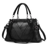 Women's Large All Seasons Pu Leather Classic Style Handbag sku image 3