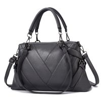 Women's Large All Seasons Pu Leather Classic Style Handbag sku image 4