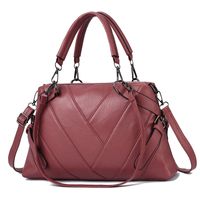 Women's Large All Seasons Pu Leather Classic Style Handbag sku image 5