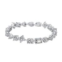 Simple Style Square Sterling Silver Inlay Rhinestones Bracelets sku image 13