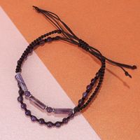 Retro Round Stone Rope Wholesale Bracelets main image 4