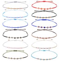 Simple Style Round Artificial Crystal Seed Bead Rope Wholesale Bracelets main image 1