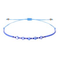 Simple Style Round Artificial Crystal Seed Bead Rope Wholesale Bracelets sku image 4