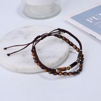 Retro Round Stone Rope Wholesale Bracelets main image 2