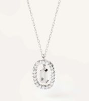 Elegant Simple Style Letter Sterling Silver Zircon Pendant Necklace In Bulk sku image 9