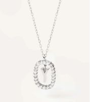 Elegant Simple Style Letter Sterling Silver Zircon Pendant Necklace In Bulk sku image 16