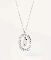 Elegant Simple Style Letter Sterling Silver Zircon Pendant Necklace In Bulk sku image 7