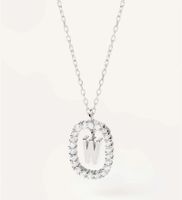 Elegant Simple Style Letter Sterling Silver Zircon Pendant Necklace In Bulk sku image 14
